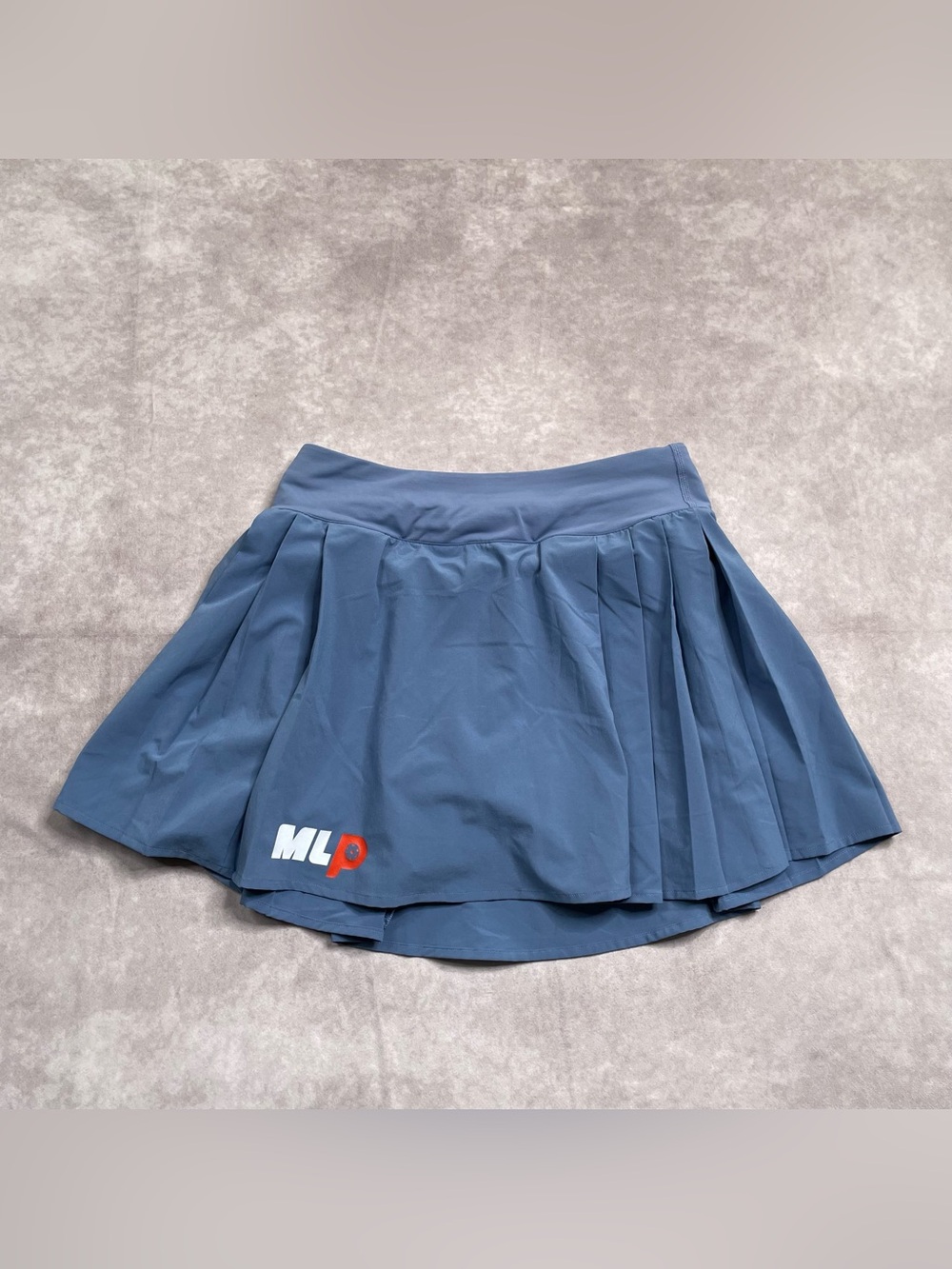 Lululemon Pleated Tennis Skirt Skort Womens Size 4 Blue Active Gym Logo